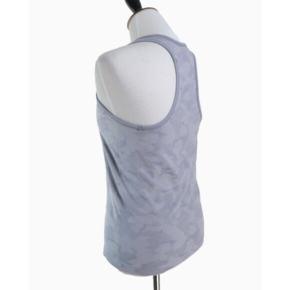 Athleta Size M Speedlight Tank Top Racerback Light Gray Camo*as is* - Picture 4 of 11